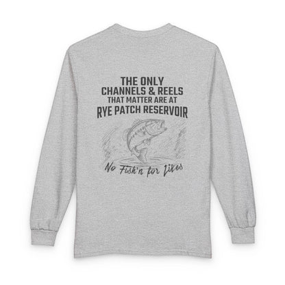 Nevada  Rye  Patch  Reservoir  Long  Sleeve  Fishing  T-shirt  back  position  view  from  back  sport  grey.webp