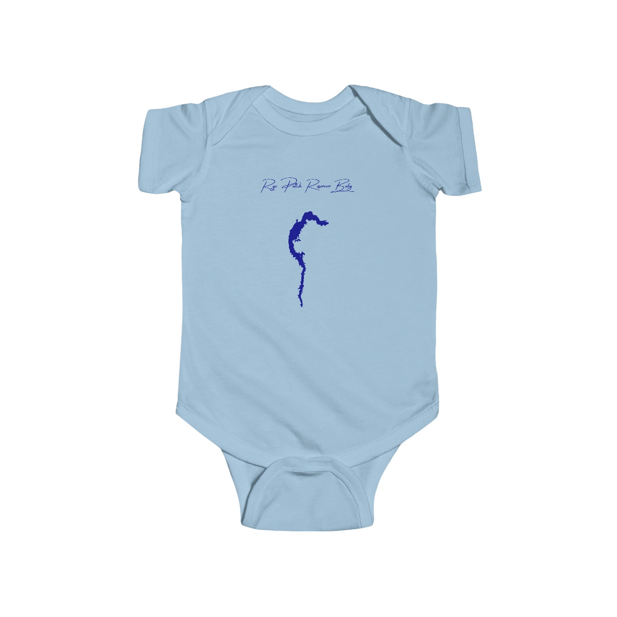 Nevada  Rye  Patch  Reservoir  Onesie  front  position  view  from  front  light  blue.webp