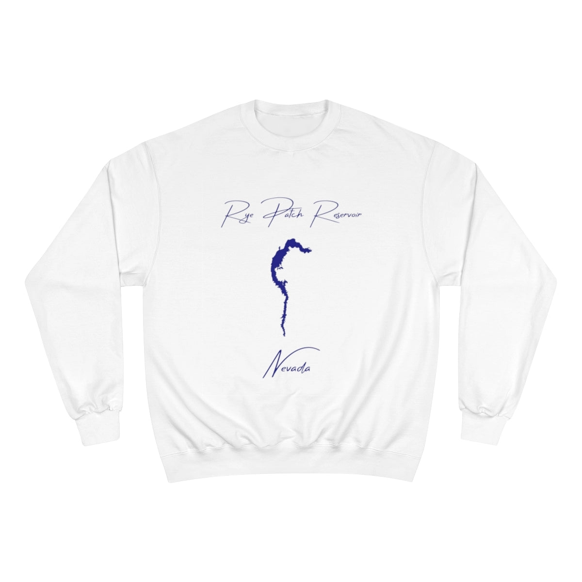 Nevada  Rye  Patch  Reservoir  Sweatshirt  front  position  view  from  front  white.webp