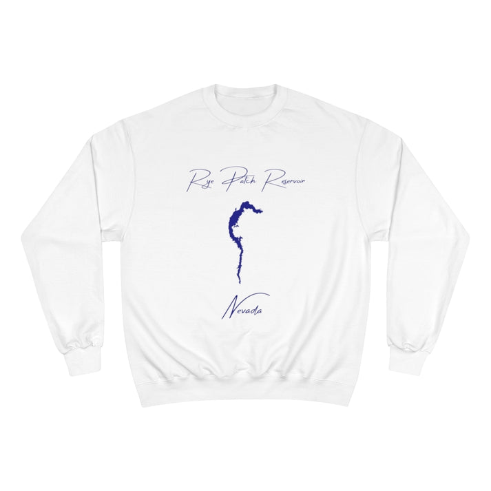 Nevada  Rye  Patch  Reservoir  Sweatshirt  front  position  view  from  front  white.webp