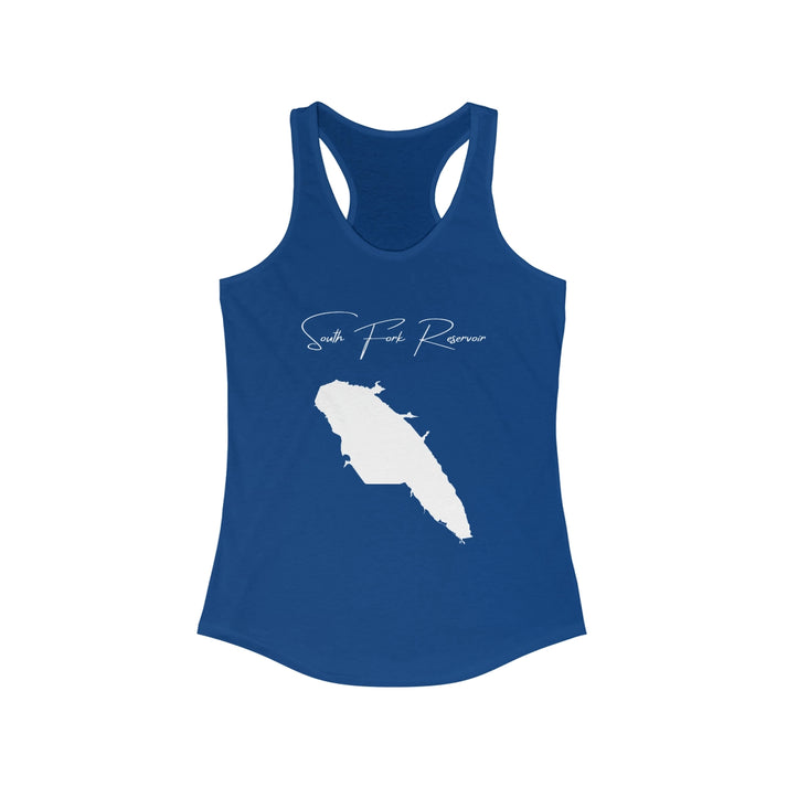 Nevada  South  Fork  Reservoir  Racerback-Tank  front  position  view  from  front  solid  royal.webp