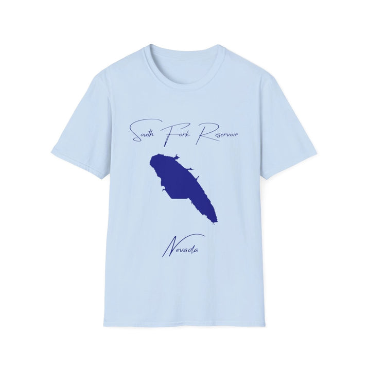 Nevada  South  Fork  Reservoir  T-shirt  front  position  view  from  front  light  blue.webp