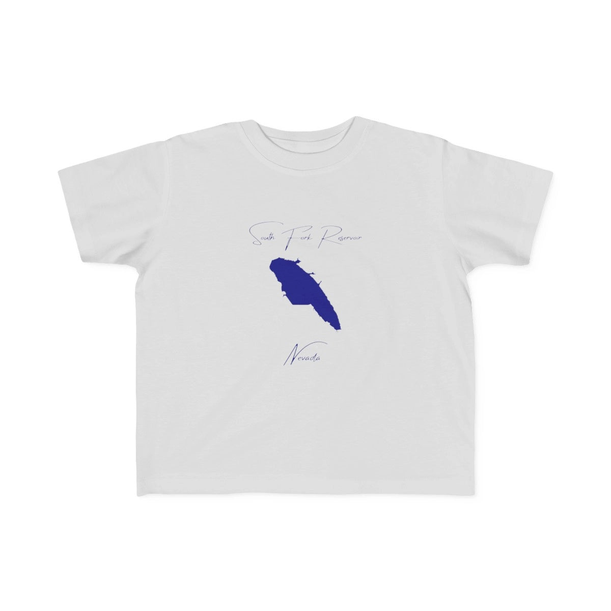Nevada  South  Fork  Reservoir  Toddler  T-shirt  front  position  view  from  front  silver.webp