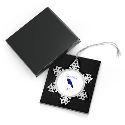 Nevada  South  Fork  Reservoir  XMAS  Ornament  front  position  view  from  with-box  one  size.webp