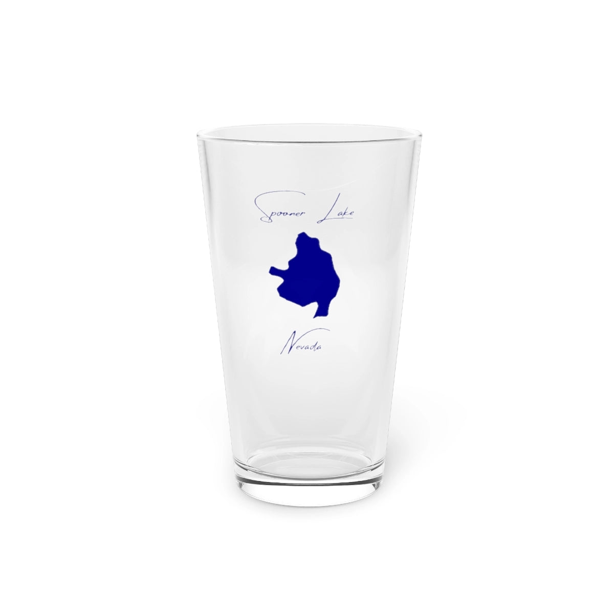 Nevada  Spooner  Lake  16oz  Pint  Glass  front  position  view  from  front  16oz.webp