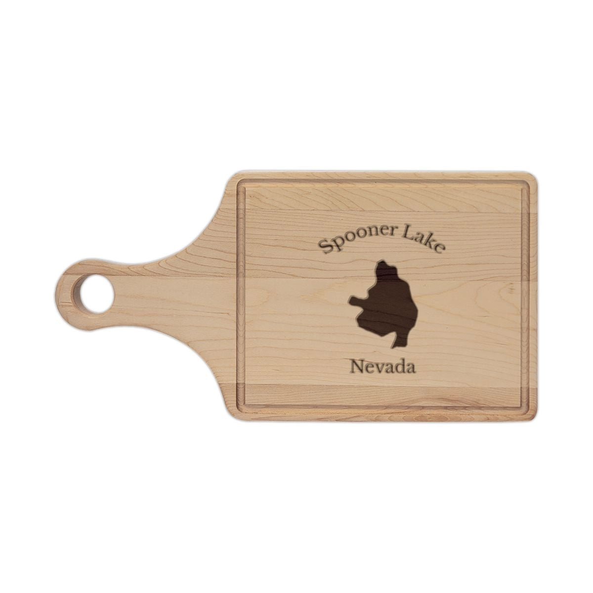 Nevada  Spooner  Lake  Engraved  Cutting  Board  front  position  view  from  front  maple.webp