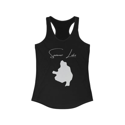 Nevada  Spooner  Lake  Racerback-Tank  front  position  view  from  front  solid  black.webp