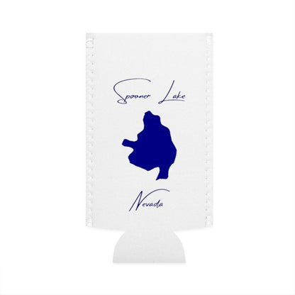 Nevada  Spooner  Lake  Slim  Can  Koozie  front  position  view  from  flat-front  white.webp