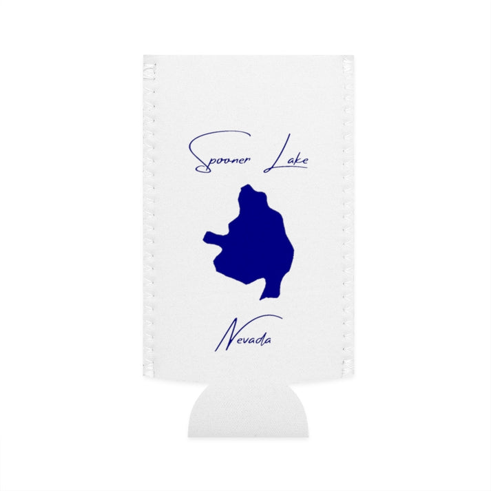 Nevada  Spooner  Lake  Slim  Can  Koozie  front  position  view  from  flat-front  white.webp