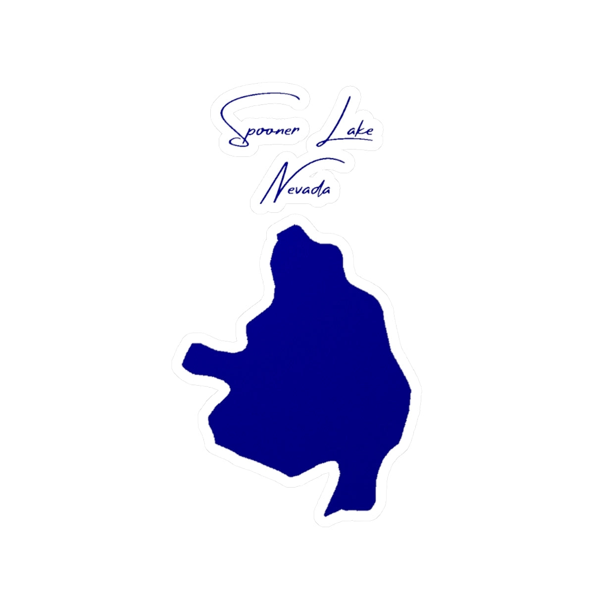 Nevada  Spooner  Lake  Vinyl  Decal  other  position  view  from  front  4  x  6.webp