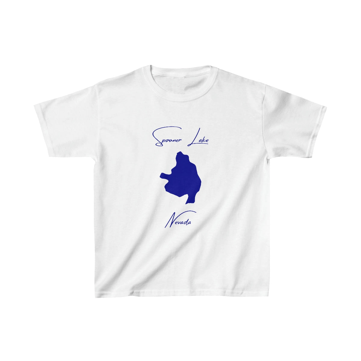 Nevada  Spooner  Lake  Youth  T-shirt  front  position  view  from  front  white.webp