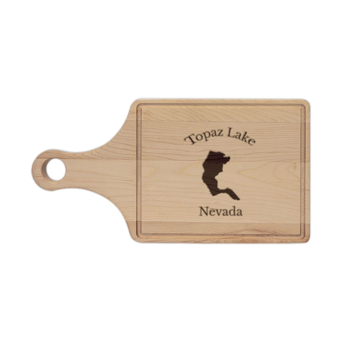 Nevada  Topaz  Lake  Engraved  Cutting  Board  front  position  view  from  front  maple.webp