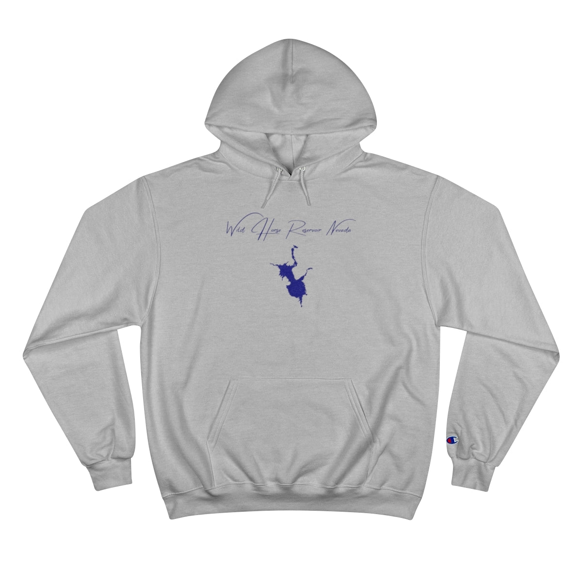 Nevada  Wild  Horse  Reservoir  Hoodie  front  position  view  from  front  light  steel.webp