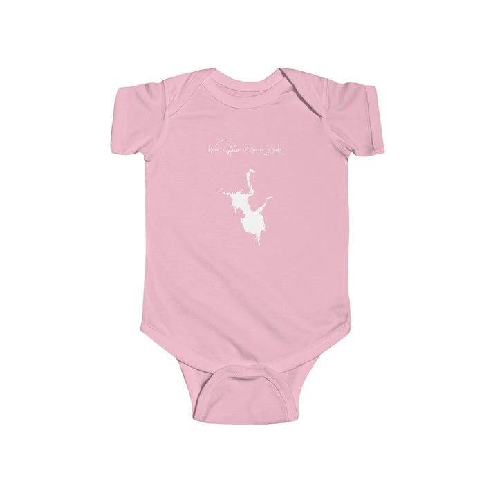 Nevada  Wild  Horse  Reservoir  Onesie  front  position  view  from  front  pink.webp