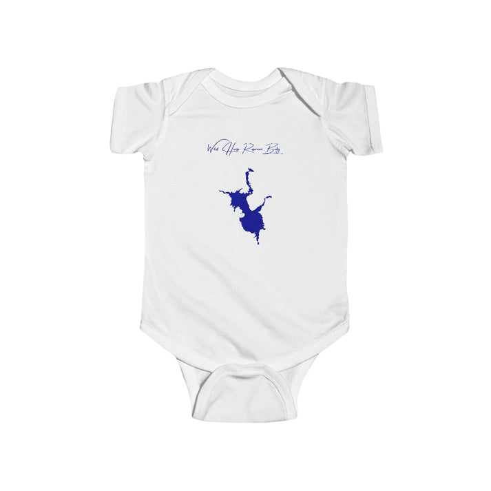 Nevada  Wild  Horse  Reservoir  Onesie  front  position  view  from  front  white.webp
