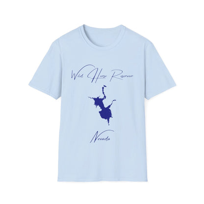 Nevada  Wild  Horse  Reservoir  T-shirt  front  position  view  from  front  light  blue.webp