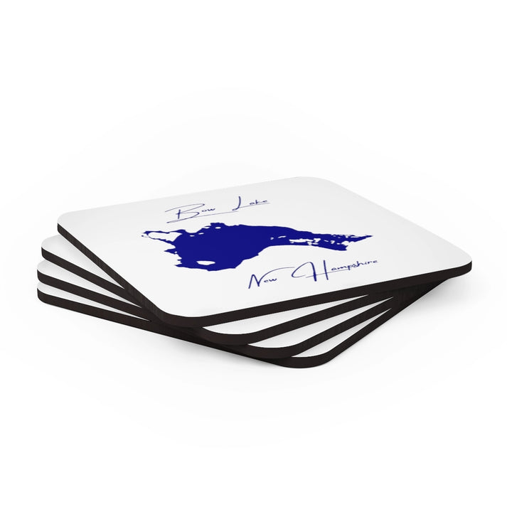 New  Hampshire  Bow  Lake  Coaster  Set  front  position  view  from  stacked  3.75  x  3.75.webp