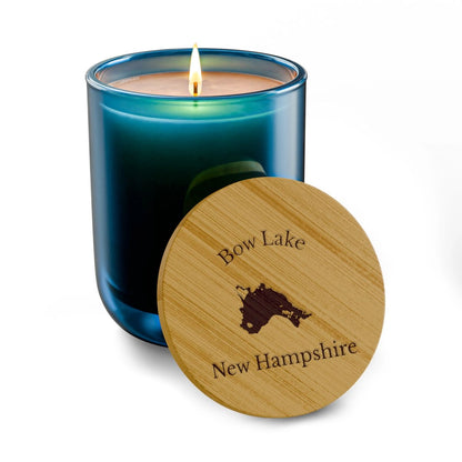 New  Hampshire  Bow  Lake  Engraved  Candle  other  position  view  from  front  deep  pacific.webp