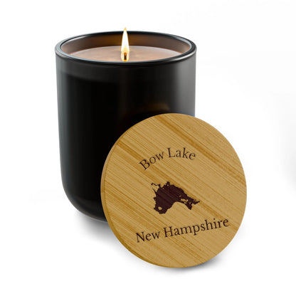 New  Hampshire  Bow  Lake  Engraved  Candle  other  position  view  from  front  true  noir  (matte).webp