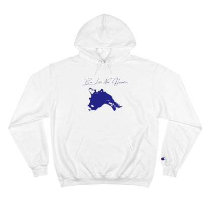 New  Hampshire  Bow  Lake  Hoodie  front  position  view  from  front  white.webp