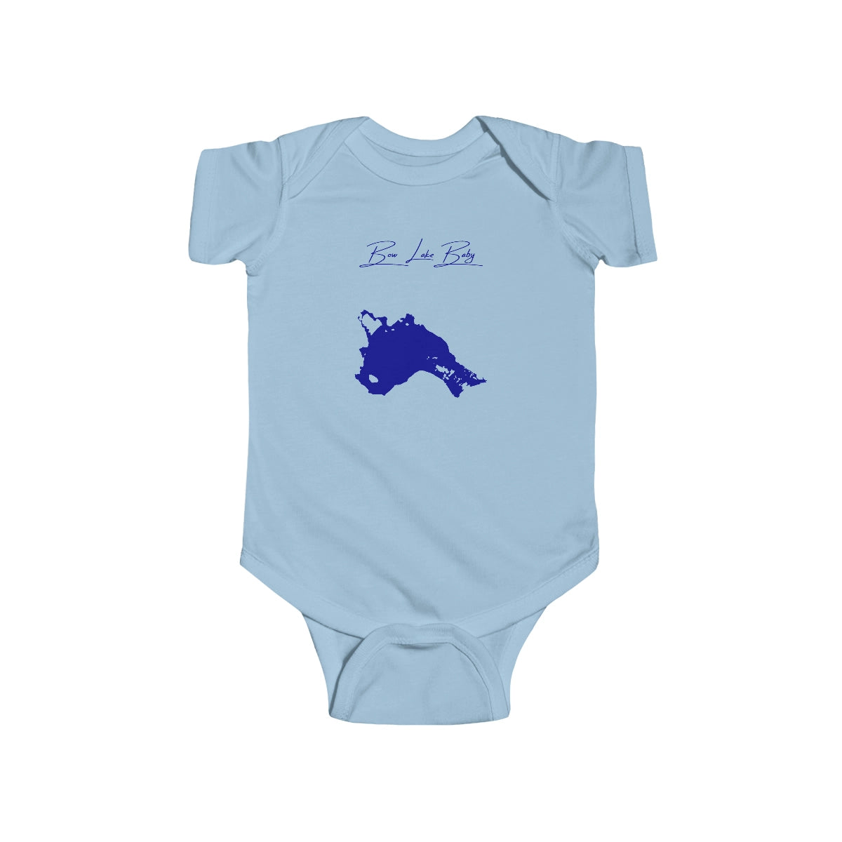 New  Hampshire  Bow  Lake  Onesie  front  position  view  from  front  light  blue.webp
