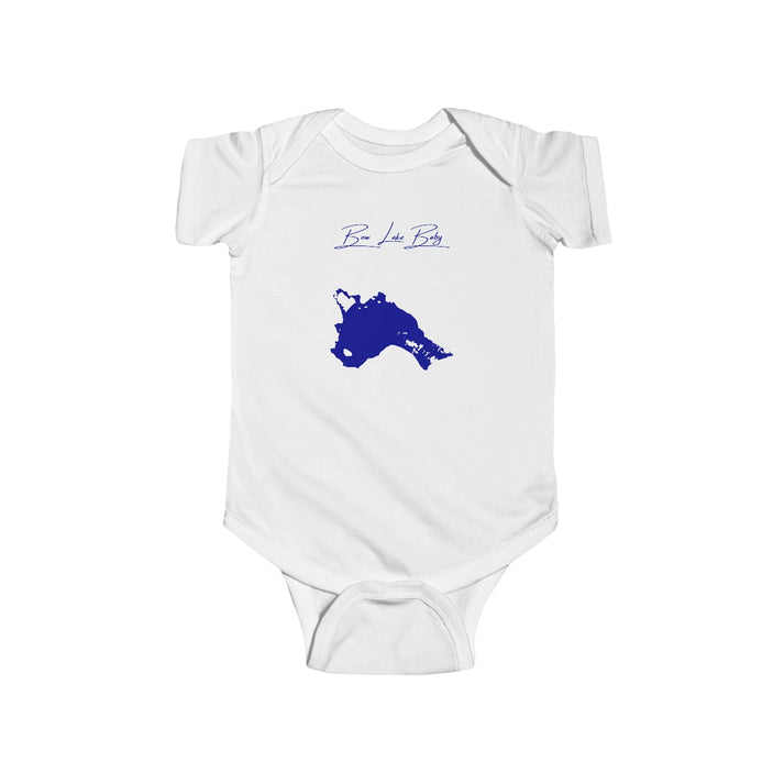 New  Hampshire  Bow  Lake  Onesie  front  position  view  from  front  white.webp