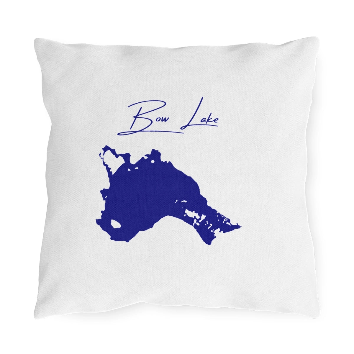 New  Hampshire  Bow  Lake  Outdoor  Pillow  front  position  view  from  front  16  x  16.webp