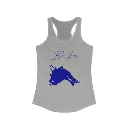 New  Hampshire  Bow  Lake  Racerback-Tank  front  position  view  from  front  heather  grey.webp