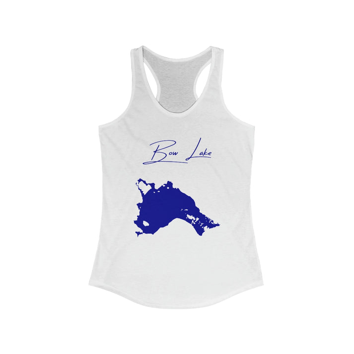 New  Hampshire  Bow  Lake  Racerback-Tank  front  position  view  from  front  solid  white.webp