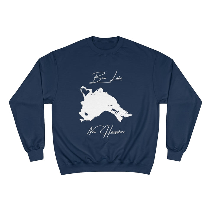 New  Hampshire  Bow  Lake  Sweatshirt  front  position  view  from  front  navy.webp