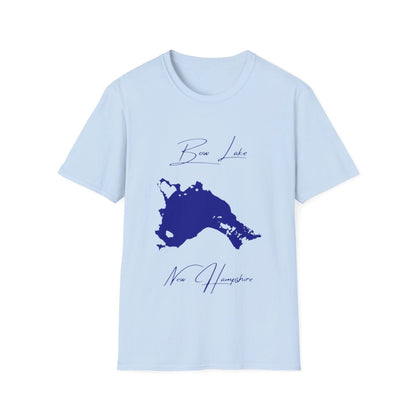 New  Hampshire  Bow  Lake  T-shirt  front  position  view  from  front  light  blue.webp