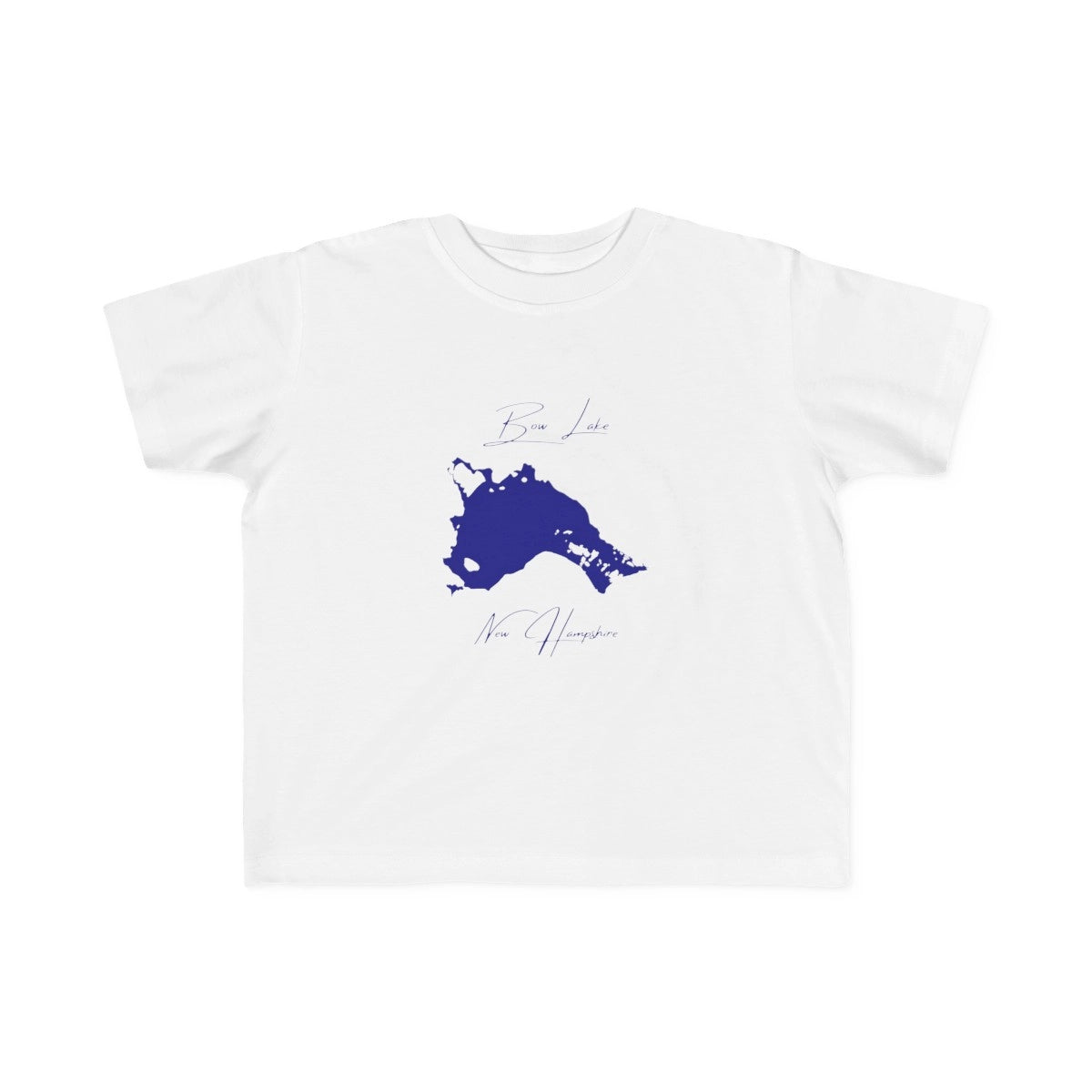 New  Hampshire  Bow  Lake  Toddler  T-shirt  front  position  view  from  front  white.webp
