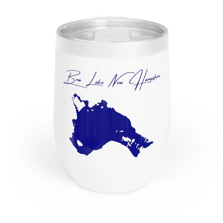 New  Hampshire  Bow  Lake  Wine  Tumbler  front  position  view  from  front  white.webp
