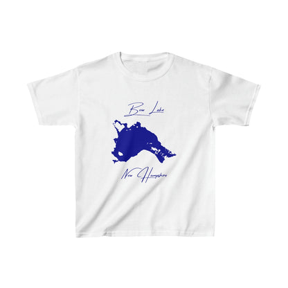 New  Hampshire  Bow  Lake  Youth  T-shirt  front  position  view  from  front  white.webp