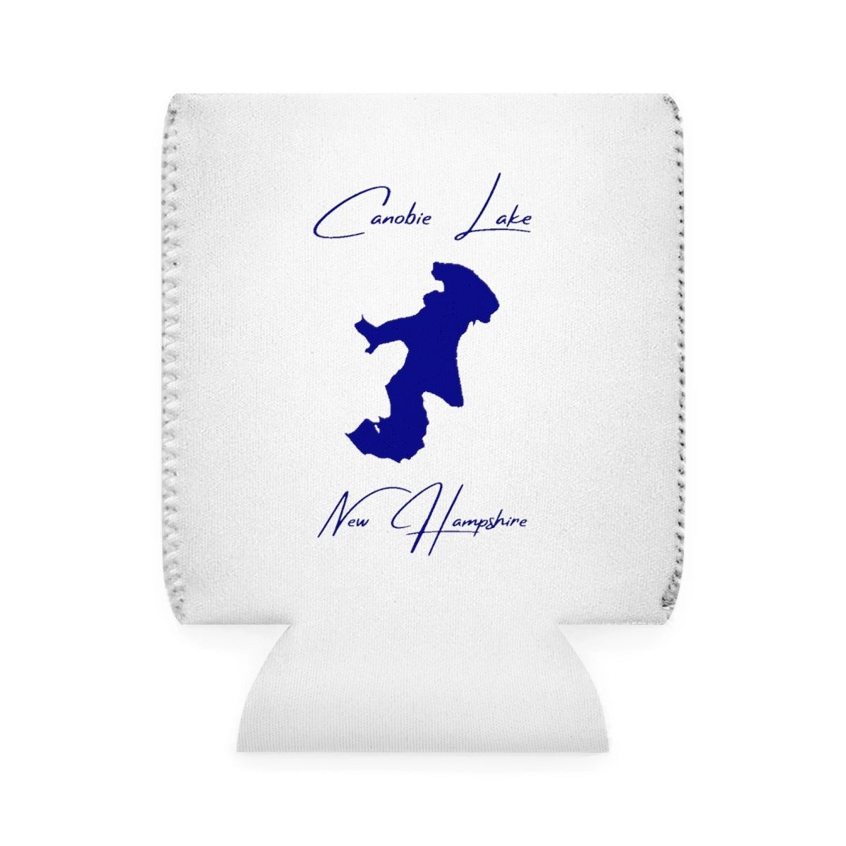 New  Hampshire  Canobie  Lake  Can  Koozie  front  position  view  from  front-1  white.webp