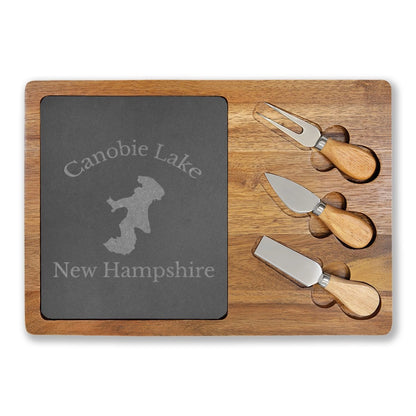 New  Hampshire  Canobie  Lake  Engraved  Charcuterie  Board  other  position  view  from  front  13  3  4  x  9  3  4.webp