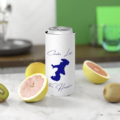 New  Hampshire  Canobie  Lake  Slim  Can  Koozie  front  position  view  from  context-2  white.webp