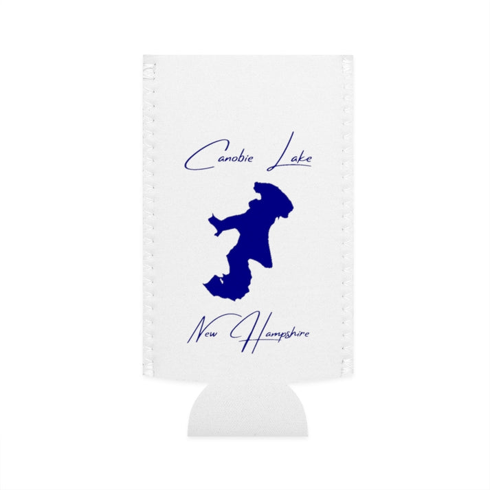 New  Hampshire  Canobie  Lake  Slim  Can  Koozie  front  position  view  from  flat-front  white.webp