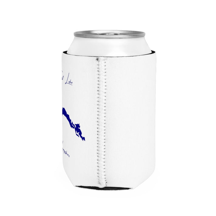New  Hampshire  Great  East  Lake  Can  Koozie  all  position  view  from  right  white.webp
