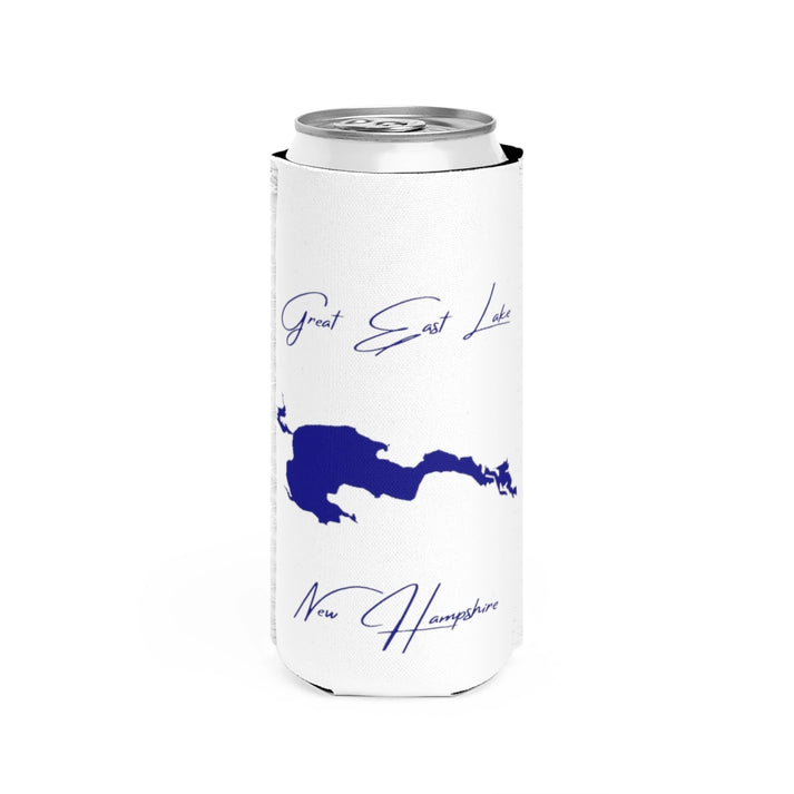 New  Hampshire  Great  East  Lake  Slim  Can  Koozie  front  position  view  from  front  white.webp
