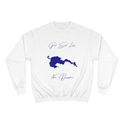 New  Hampshire  Great  East  Lake  Sweatshirt  front  position  view  from  front  white.webp