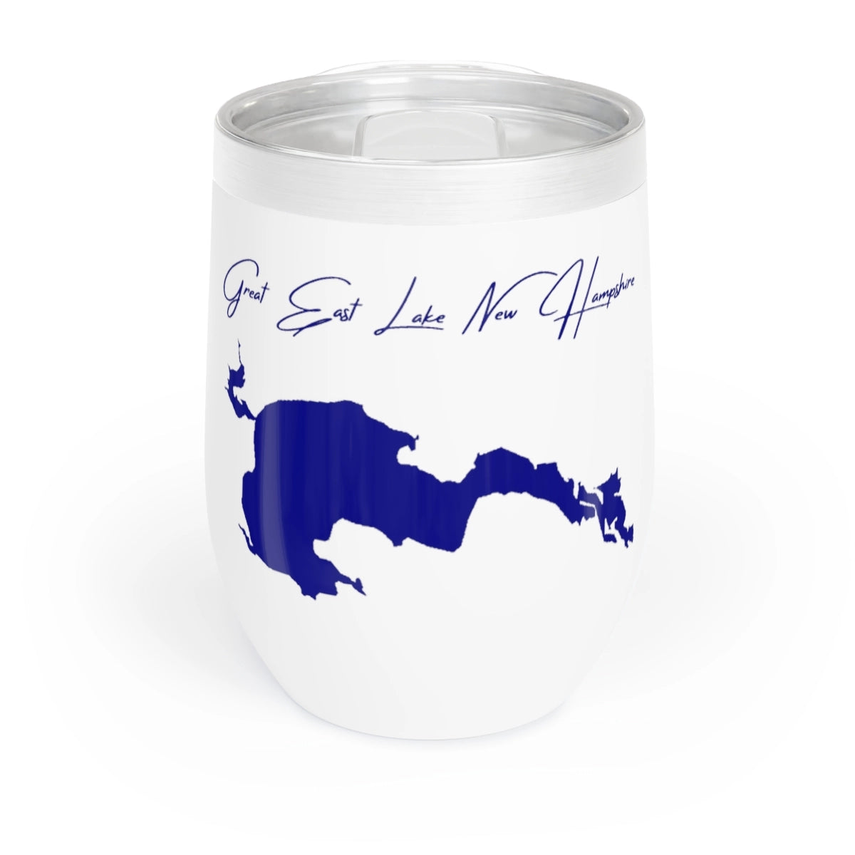 New  Hampshire  Great  East  Lake  Wine  Tumbler  front  position  view  from  front  white.webp