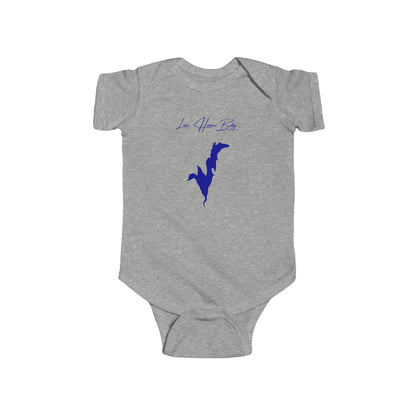 New  Hampshire  Lake  Horace  Onesie  front  position  view  from  front  heather.webp