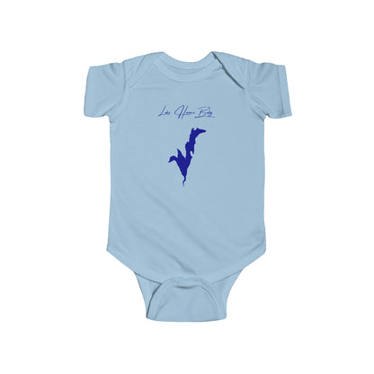 New  Hampshire  Lake  Horace  Onesie  front  position  view  from  front  light  blue.webp