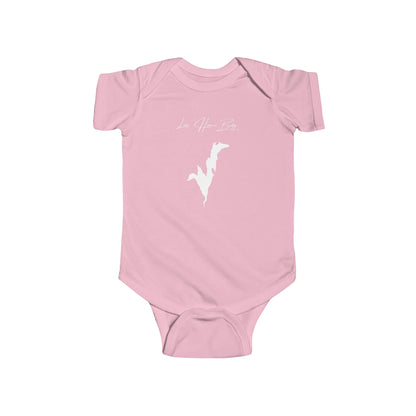 New  Hampshire  Lake  Horace  Onesie  front  position  view  from  front  pink.webp