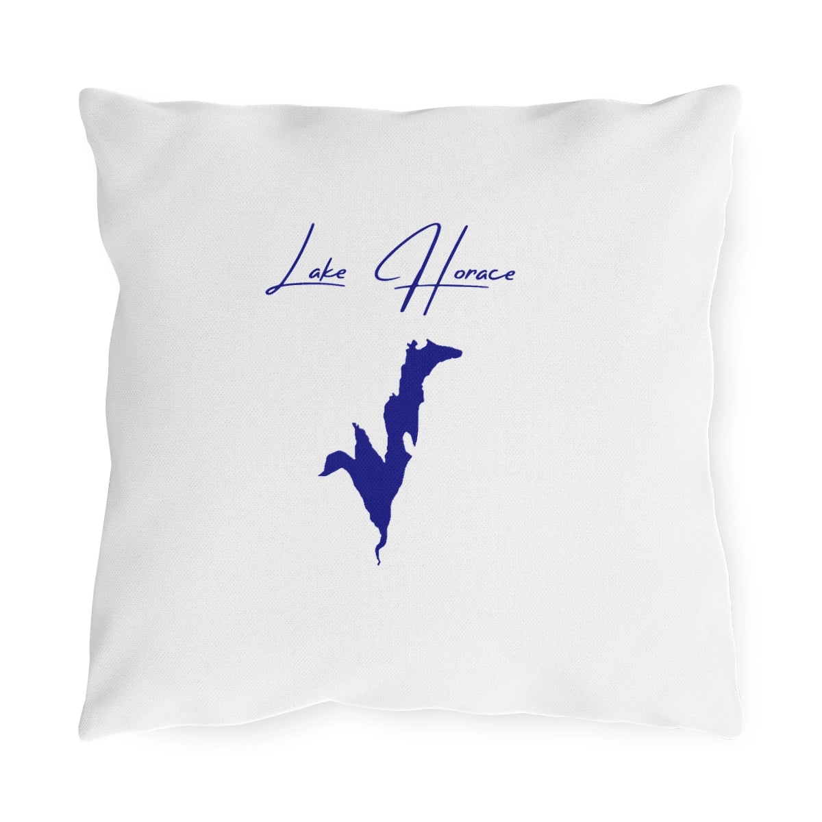 New  Hampshire  Lake  Horace  Outdoor  Pillow  front  position  view  from  front  16  x  16.webp