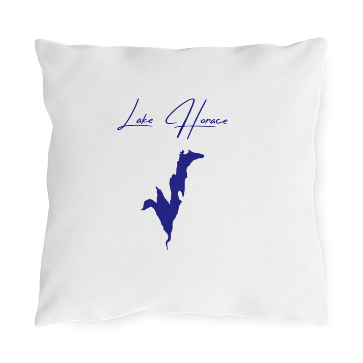 New  Hampshire  Lake  Horace  Outdoor  Pillow  front  position  view  from  front  16  x  16.webp
