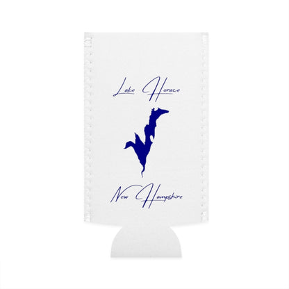 New  Hampshire  Lake  Horace  Slim  Can  Koozie  front  position  view  from  flat-front  white.webp
