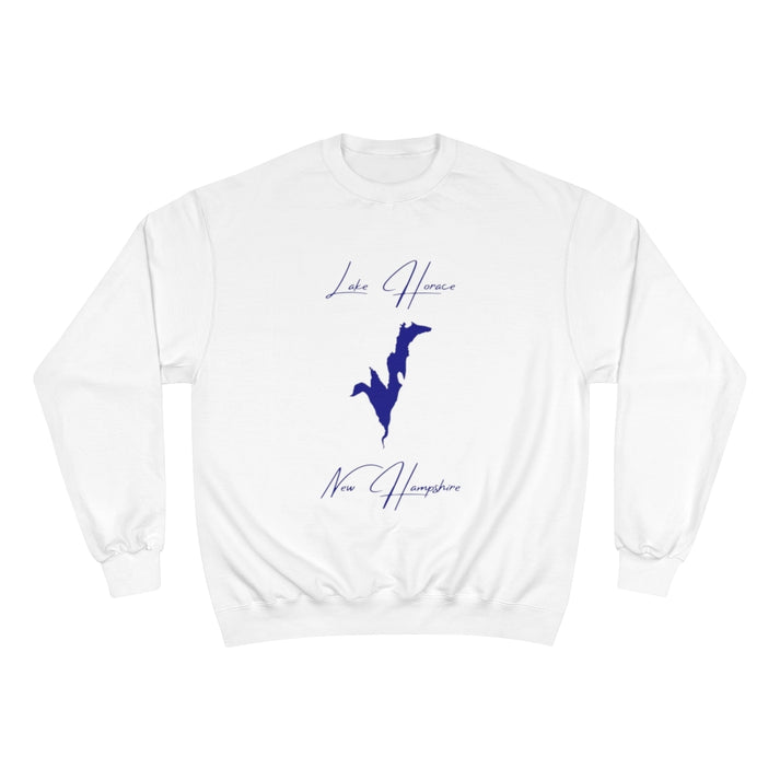 New  Hampshire  Lake  Horace  Sweatshirt  front  position  view  from  front  white.webp
