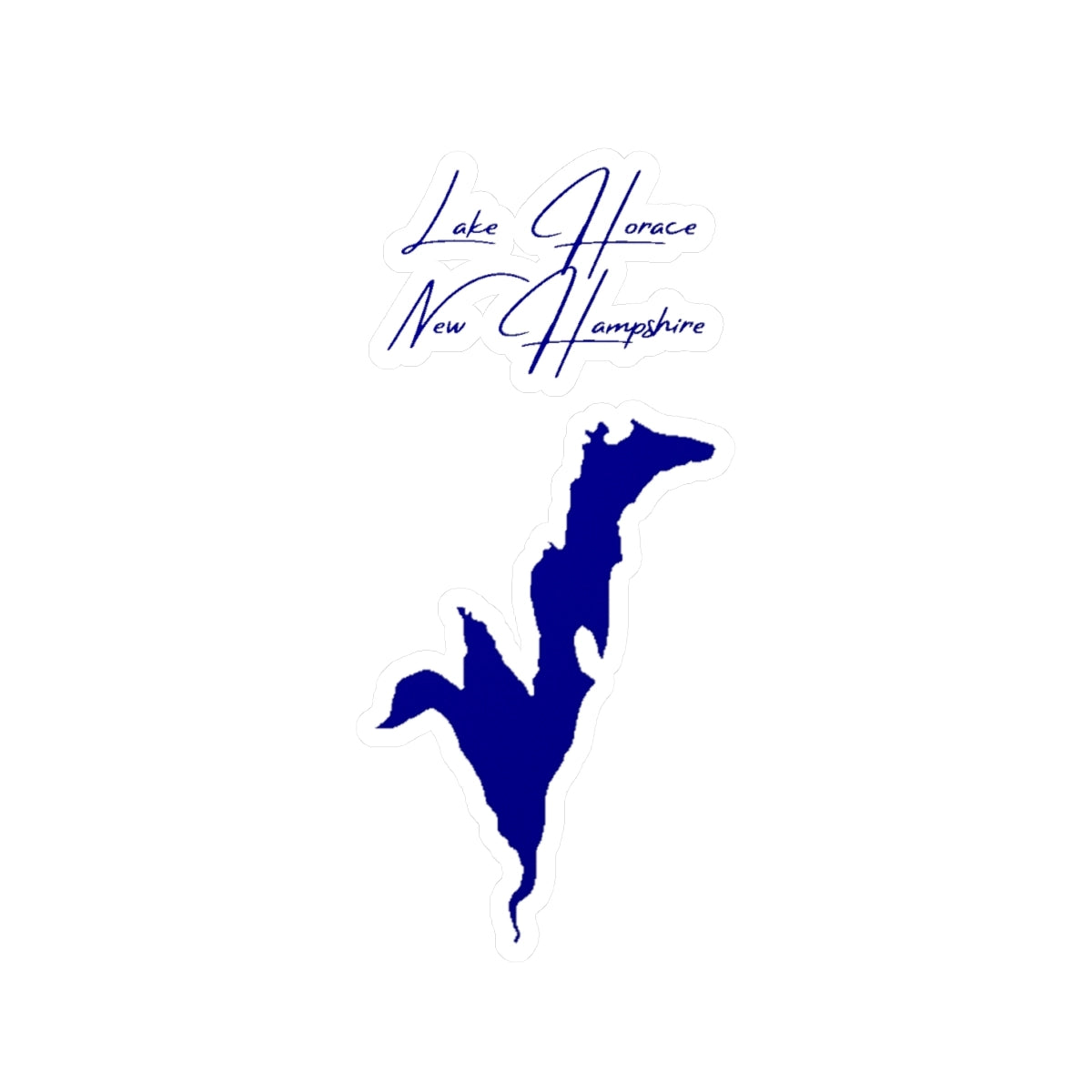 New  Hampshire  Lake  Horace  Vinyl  Decal  other  position  view  from  front  4  x  6.webp